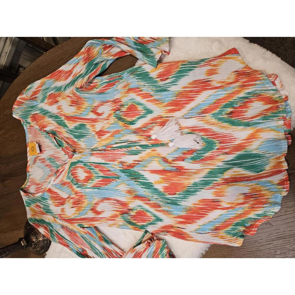 Colorful Ruby Rd. Tunic Top - Size L - Picture 8 of 8